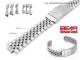 Stainless steel band multiple ends 18-22mm curved/straight partly polished from BEAR