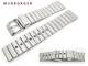Watch band 18-20mm stainless steel brushed with solid buckle