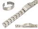 Watch band stainless steel 18mm solid brushed with extension