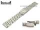 Watch band 22mm stainless steel solid polished with security clasp from Eichmueller