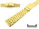 Watch band 18mm stainless steel gold-plated solid polished from Eichmueller