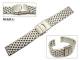 Watch band stainless steel 20mm solid brushed surface deployant clasp by Herzog