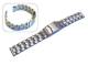 Watch band 20mm stainless steel solid partly polished from Eichmueller