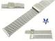 Watch band stainless steel 20mm mesh matt finish push buckle from Vollmer