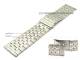 Watch band stainless steel 28mm folded finely brushed partly polished