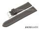 Watch strap 20mm dark brown \