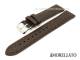 Watch strap 20mm dark brown \