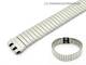 Watch band stainless steel for Swatch 12mm polished expansion strap elegant from Piero Magli