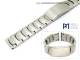 Watch band stainless steel 20-24mm multiple ends brushed sporty-elegant from Piero Magli