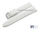 Watch band 22mm white silicone stitched by Piero Magli (width of buckle 20 mm)