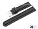 Watch band 20mm black synthetic by Piero Magli (width of buckle 18 mm)