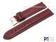 Watch band 20mm bordeaux leather smooth by Piero Magli (width of buckle 20 mm)
