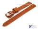 Watch band 12mm auburn genuine buffalo grained surface by Piero Magli (width of buckle 10 mm)