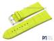 Watch band 26mm light green Alligator-grain white stitching by Piero Magli (width of buckle 22 mm)