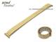Watch strap Fletch expansion strap 12mm stainless steel golden matt ROWI