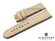 Watch strap STEINHART 24mm beige calf`s leather grained (width of buckle 24 mm)