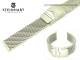 Watch strap STEINHART 22mm stainless steel mesh partly polished