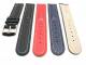 TOP: Watch band SPORT 18 - 24mm black, dark blue or red, white seam with bulge