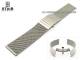 Watch band stainless steel 22mm XS mesh polished butterfly clasp by Staib
