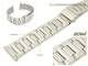 Watch band 20mm stainless steel ROWI solid-look partly polished sporty design