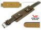 Original watch strap 20mm dark brown leather pad for Lunokhod and Vostok by VOSTOK EUROPE