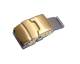 Clasp (HeSFS-07) 24mm stainless steel golden matt with push button release