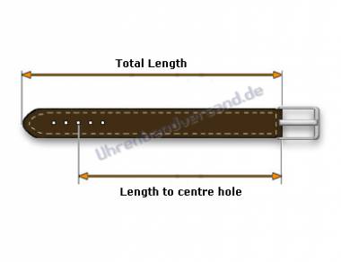 Leather Belt -Canberra BLT- black genuine buffalo light stitching 100cm (M) by MEYHOFER - Bild vergr��ern 