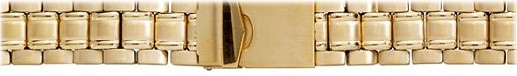 Stainless steel watch bands, golden colored