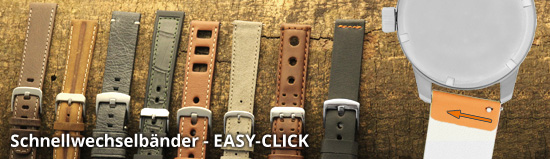 Schnellwechsel-Uhrenarmband EASY-CLICK, Quick Release, Quick Pins...