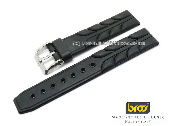 watch strap Bs-KB0672 black Retro-Struktur Bs-KB0672 watch strap from Bros