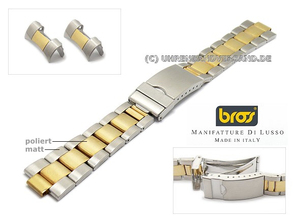 Watch strap Bs-MB216A Stainless steel 20mm Bs-MB216A Watch strap from BROS
