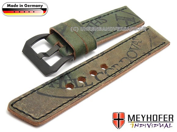 MyFcS-LC351 Watch Strap 22mm dark green Shell Cordovan