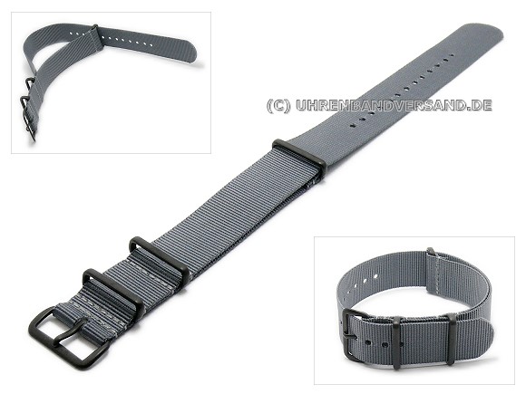 Watch Strap Pt-KB5B Nato-Style Pt-KB5B Watch Strap grey