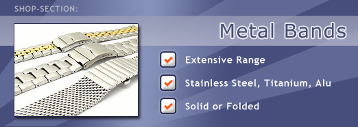 Watch bands made of metal