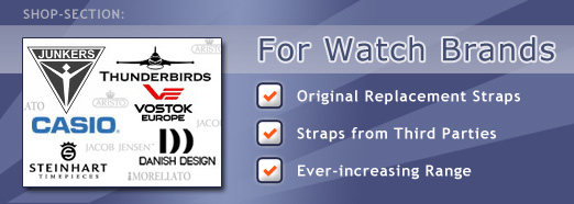 Watch straps for watch brands