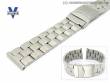 Metal watch band stainless steel 20mm polished clasp from Vollmer