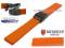 Watch strap Wismar 20mm orange caoutchouc...