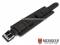Watch strap Senica 22mm black leather...