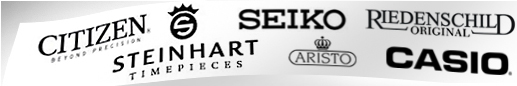 Overview: Watch brands Casio, Riedenschild, Steinhart