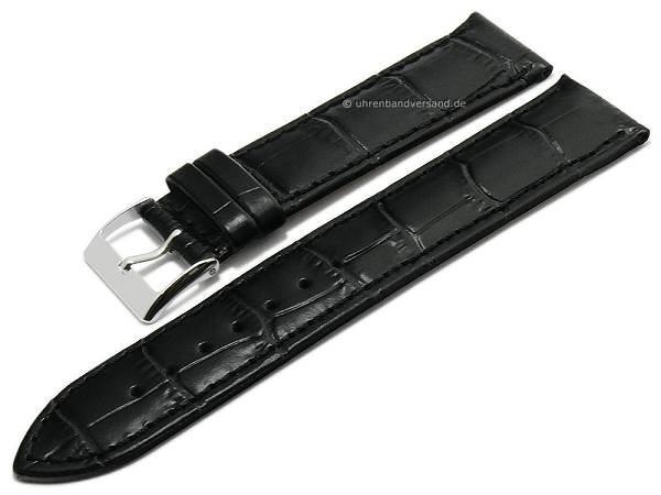 Eichmüller Uhrenarmband Alligatorprägung - Kalbsleder In 14/18/20/22mm