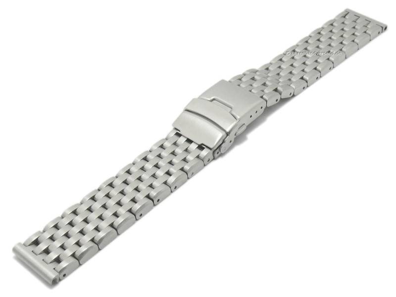 Watch strap Esslingen 21mm stainless steel solid optionally also with