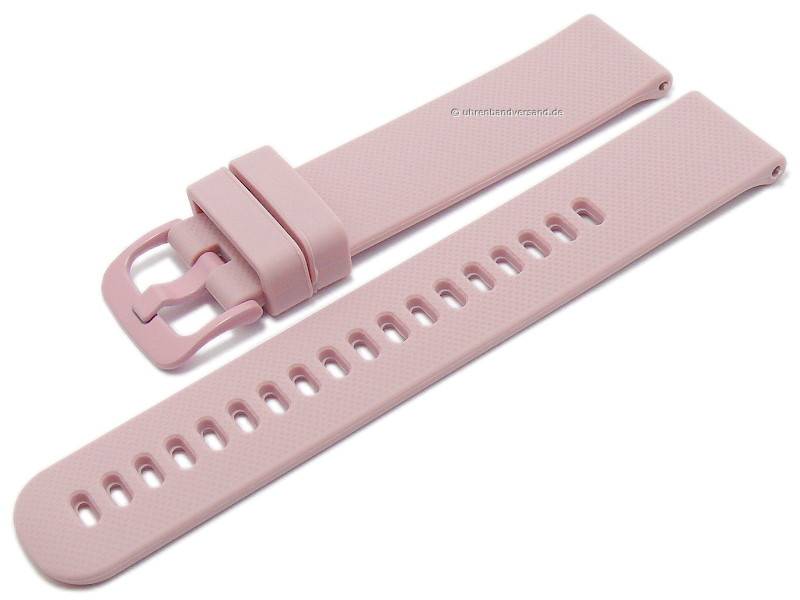Best Quality Silicone 20 mm Wristwatch Strap JB-20-RUB-PINKSILV_K0015160 main image 0