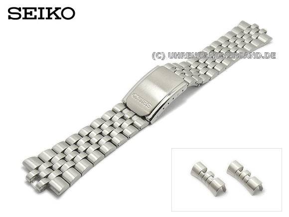 Replacement watch strap SEIKO SHC033 22mm stainless steel curved ends