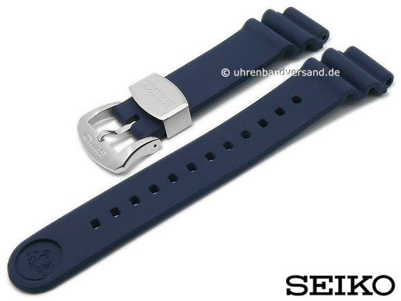 Replacement watch strap SEIKO 20mm dark blue rubber diver look for SPB071J1  etc.