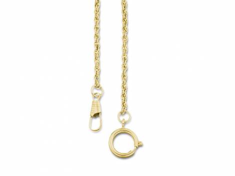 Pocket watch chain metal golden Venetian chain - Bild vergrern 
