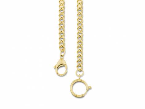 Pocket watch chain stainless steel golden link chain - Bild vergr��ern 