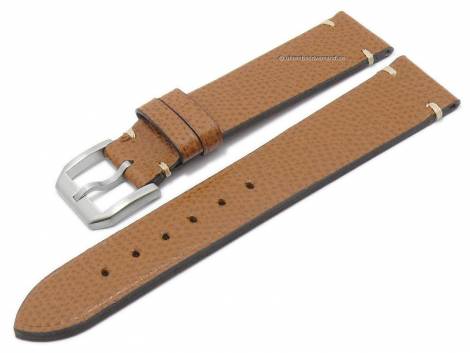 Watch strap -New Old Style Buffalo- 18mm light brown genuine buffalo ATELIER FERRER CHANNEL (width of buckle 16 mm) - Bild vergrern 