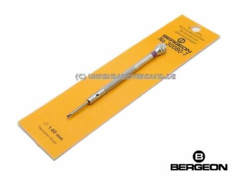 Screwdriver slotted blade width 1,6 mm purple by Bergeon - Bild vergrern 