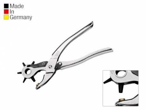 Revolving punch pliers for punching holes into leather - Bild vergr��ern 