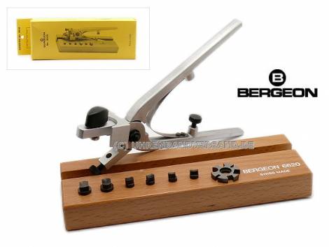 Leather notching pliers for making various lug shapes from Bergeon - Bild vergr��ern 